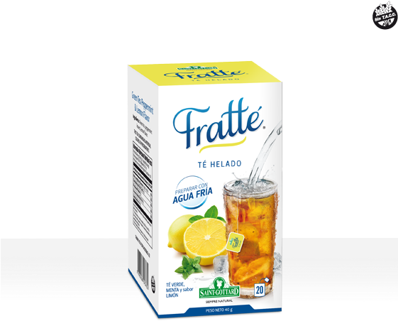 Té Verde Menta Y Sabor Limón - Alcoholic Beverage (581x561), Png Download