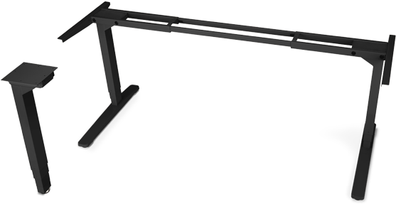 Sit Stand Desk Frame Corner (612x443), Png Download