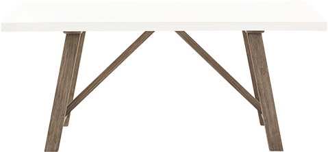 Image For Solid Acacia Table With Withe Concrete Top - Coffee Table (519x804), Png Download