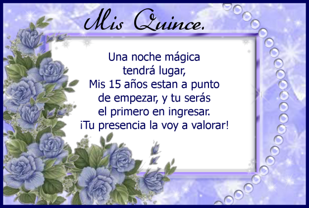 Frases Para Invitaciones De 15 Anos Cortas - Quinceañera (624x420), Png Download