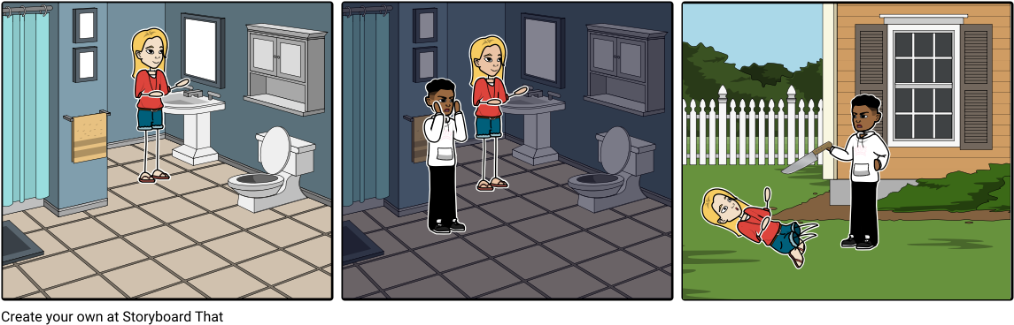 Horror Movie - Cartoon (1164x385), Png Download