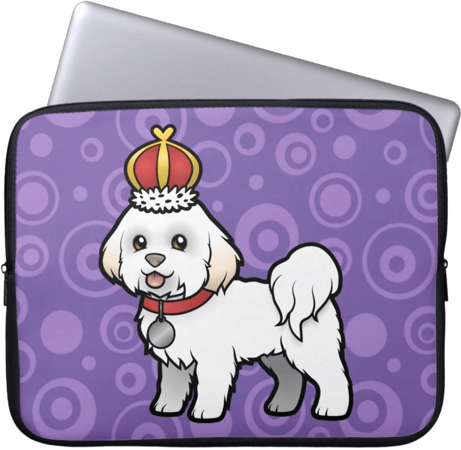 Bichon Frise Owner Laptop Bag - Bichon (1006x1006), Png Download