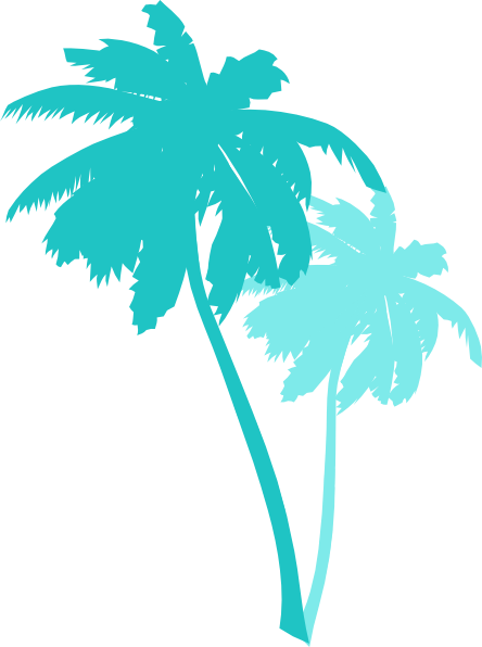 Vector Palm Trees2 Svg Clip Arts 444 X 596 Px (444x596), Png Download