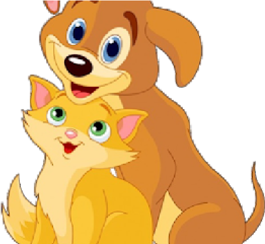 Cartoon Dogs And Cats (640x480), Png Download