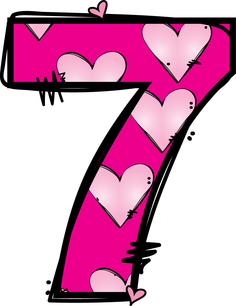 Download *✿**✿*numbers*✿**✿* - Number 7 Clipart PNG Image with No  Background - PNGkey.com