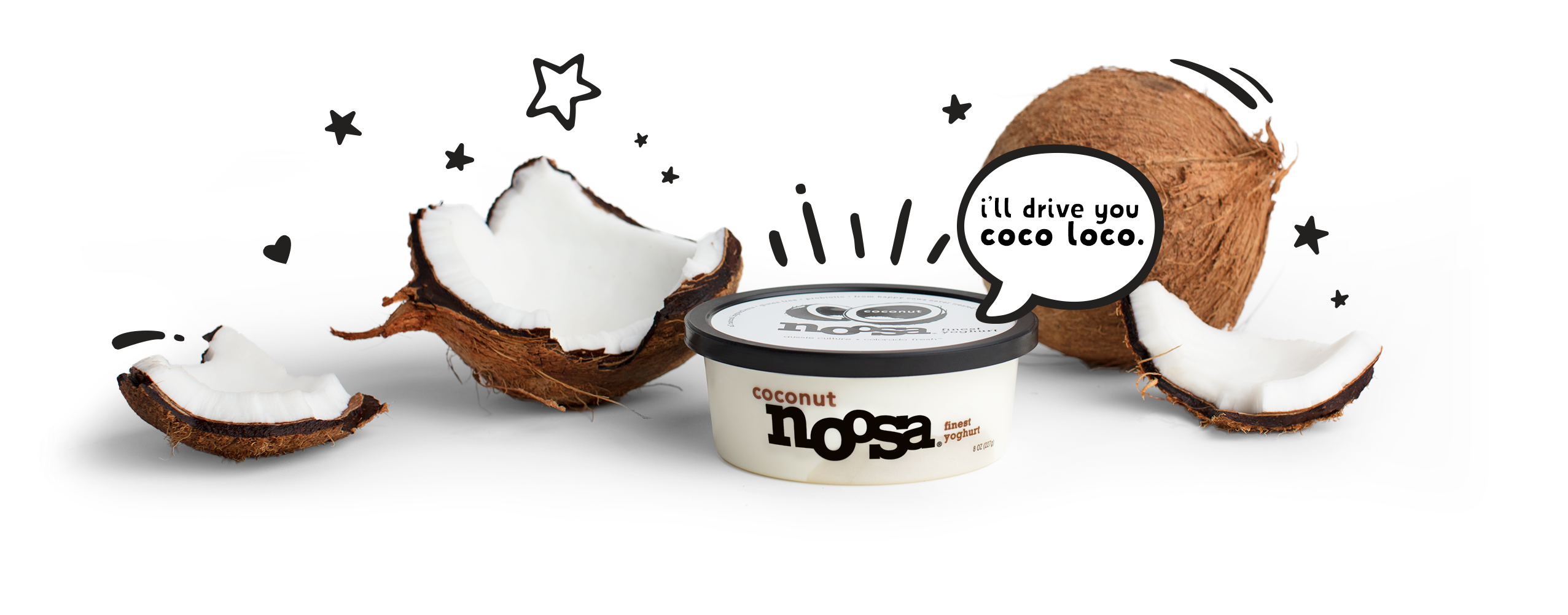 Creamy Meets Creamy - Noosa Blueberry Yogurt - 8 Oz Cup (2560x1000), Png Download