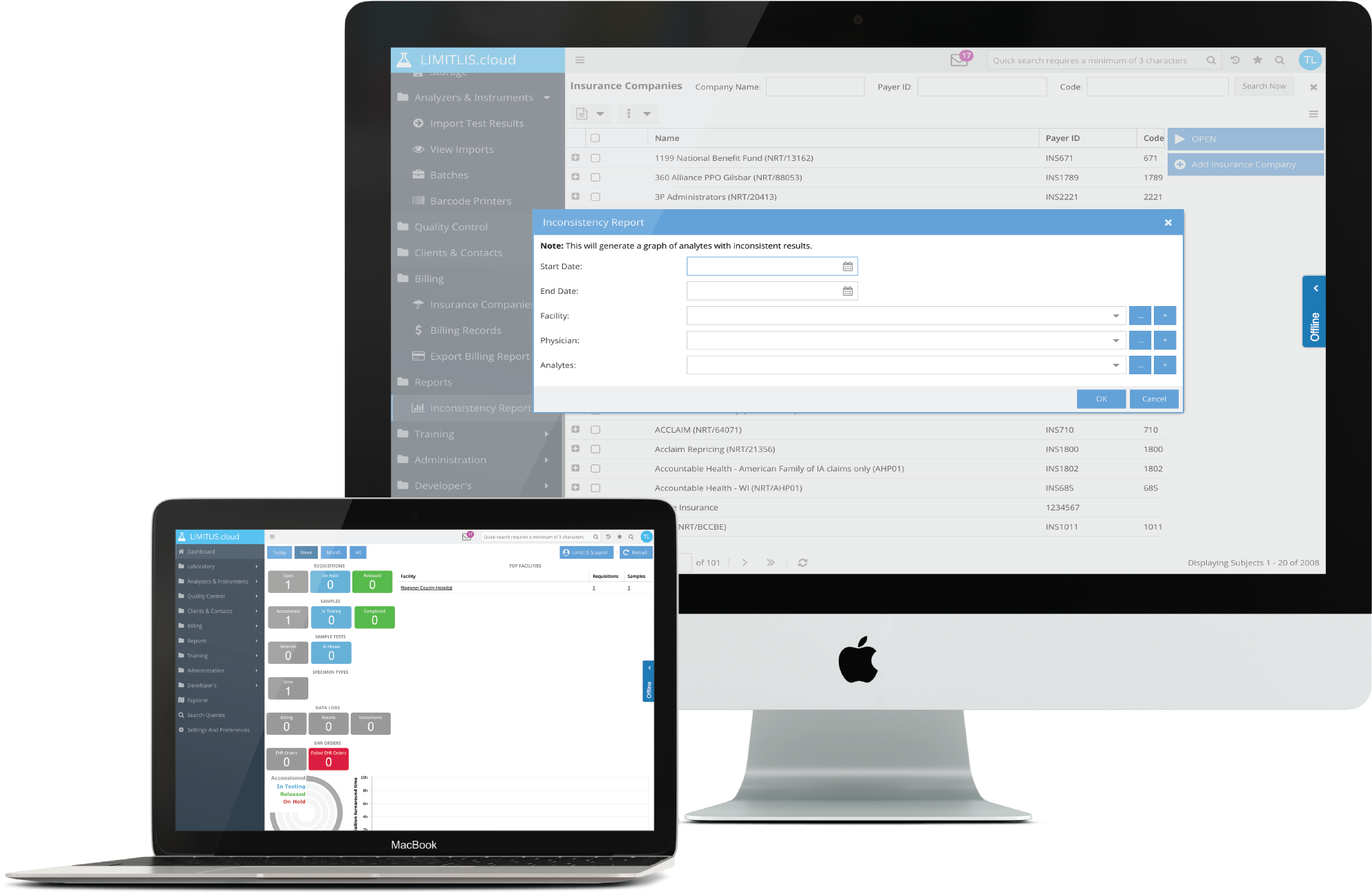 Mockup - Fluidx Laboratory Information Management System (2225x1482), Png Download