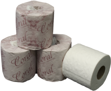 Coral Soft 2 Ply/420 Sheets/roll, 48 Rolls/case - Paper (480x318), Png Download