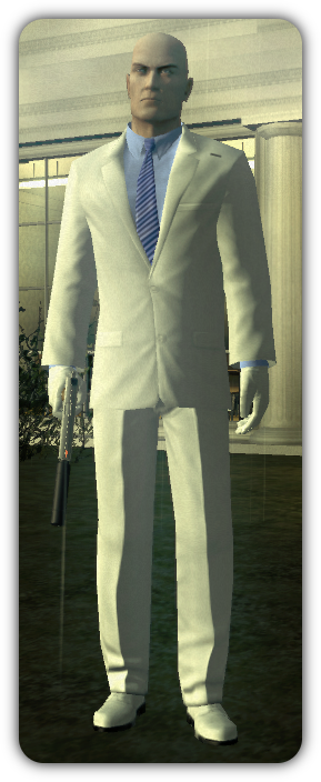 [hi-class White Suit] - Hitman Blood Money White Suit (289x704), Png Download