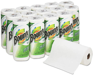 Bounty Paper Towel Rolls - Bounty Paper Towels (350x350), Png Download