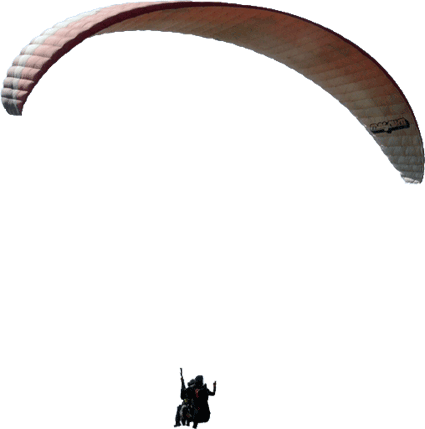 Paragliding Equipments - Paraglider Png (425x429), Png Download