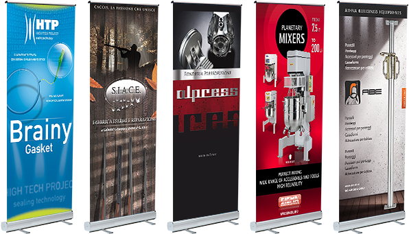 Digital Printing - Roll Up Aziende (669x413), Png Download