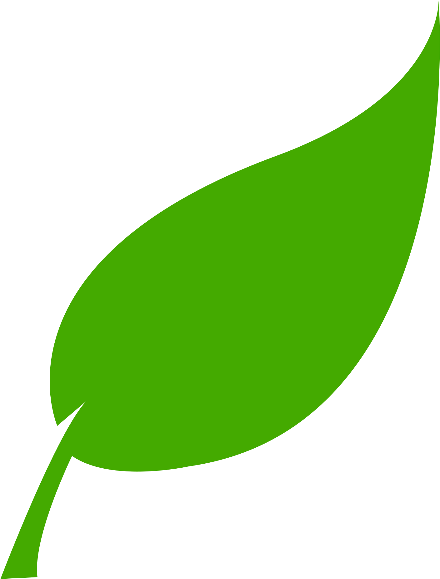 Leaf-1 - Green Energy Leaf (1552x1920), Png Download