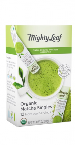 Organic Matcha Singles - Mighty Leaf Organic Matcha Green Tea (720x540), Png Download