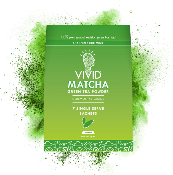 Ceremonial Matcha Single Unit - Vivid Matcha Organic Ceremonial Matcha Green Tea Powder (600x600), Png Download