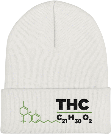 Thc Molecule Beanie - Cbd (480x480), Png Download