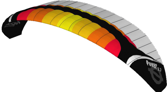 Paraglider Wing Power - Paramotor (640x300), Png Download