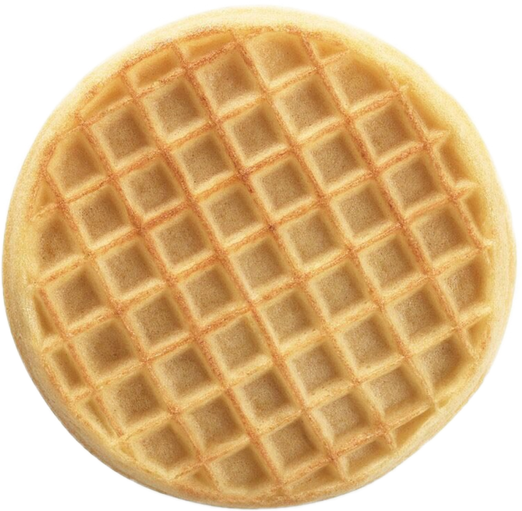 Transparent Background Waffle Clipart (1045x1024), Png Download