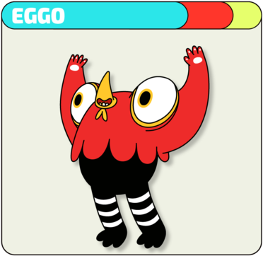 Eggo - Cartoon (500x448), Png Download
