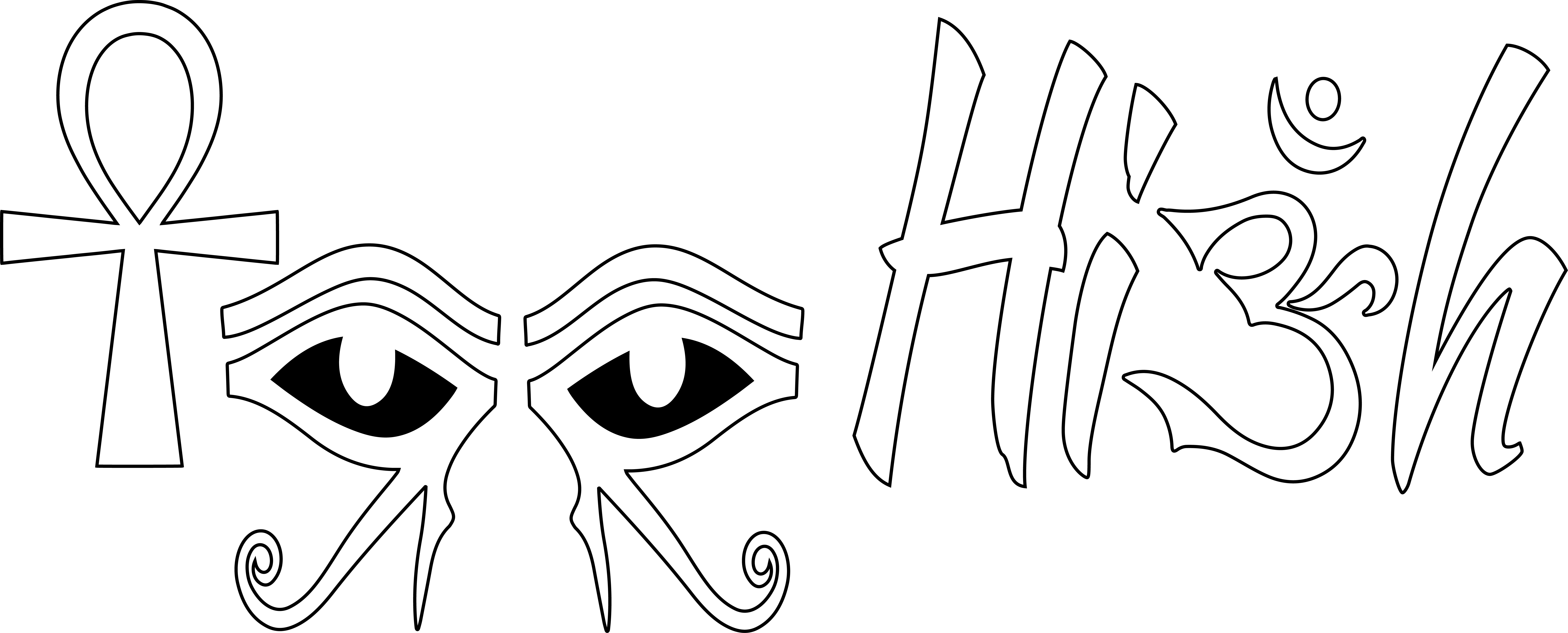 Thc Molecular Structure - Line Art (8175x3300), Png Download