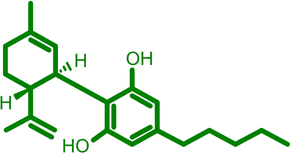 Thc Molecule (600x300), Png Download