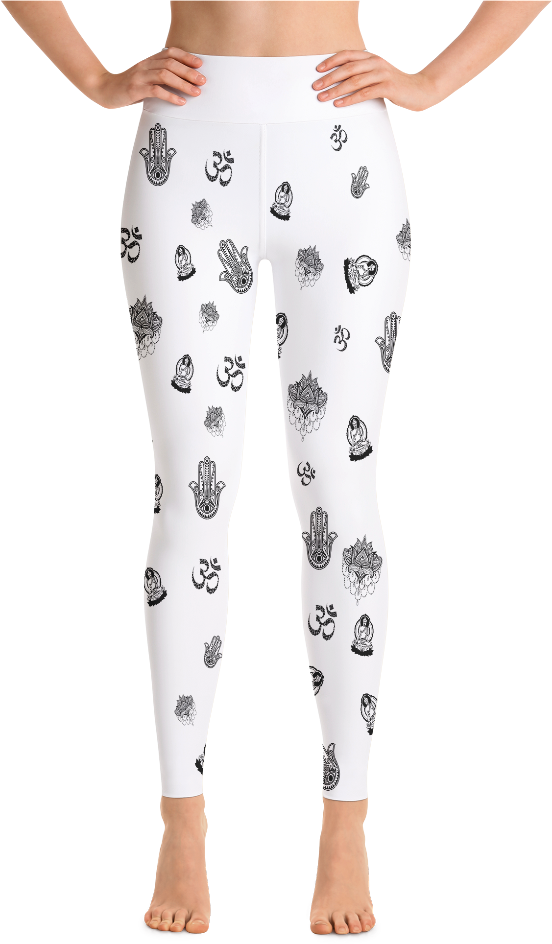 Yoga Symbol Design Yoga Leggings - Yoga Pants (2000x2000), Png Download
