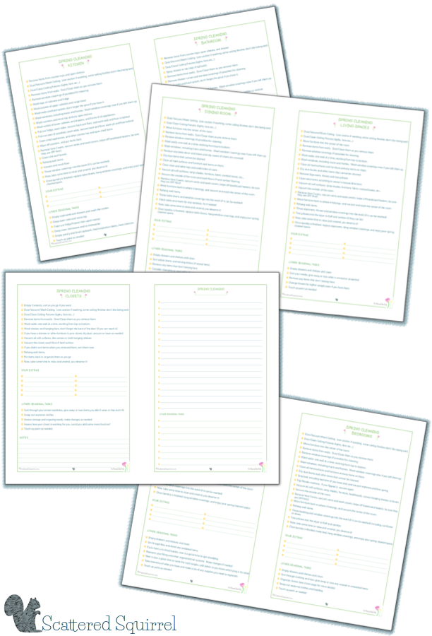 Half-size Master List Spring Cleaning Checklsit - Spring Cleaning (612x900), Png Download