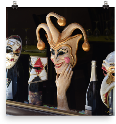 Enhanced Matte Print Venetian Masks - Picture Frame (600x600), Png Download