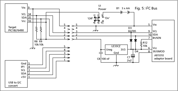 Circuit Diagram Of I2c Bus - Circuit Diagram (602x310), Png Download
