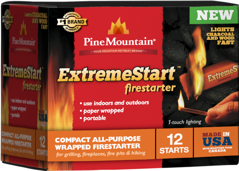 Extremestart Makes It Easy To Start A Fire - Pine Mountain Firestarter, Extremestart - 12 Starts (879x746), Png Download