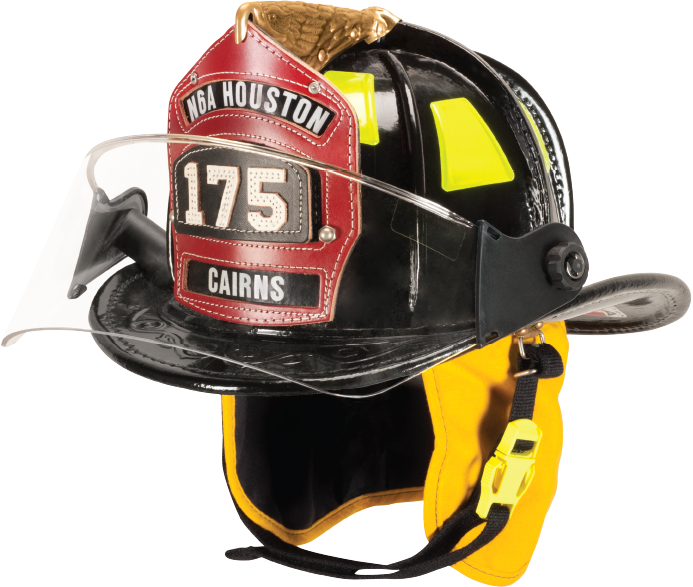 Cairns N6a Houston Leather Fire Helmet - Firefighter's Helmet (693x587), Png Download