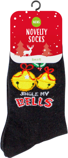 Mens Novelty Christmas Socks 6-10 - Men's Novelty Socks (800x620), Png Download