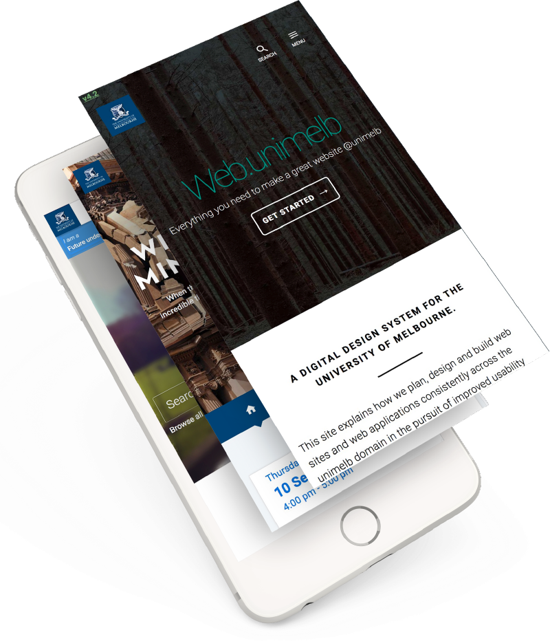 A Digital Design System For The University Of Melbourne - Design (800x932), Png Download