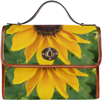 Black Eyed Susan Beauty Waterproof Canvas Bag/all Over - Handbag (500x500), Png Download