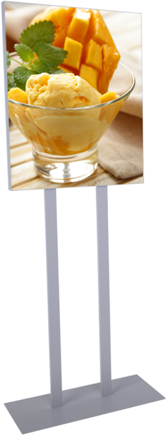 Display Stand Fabric Frame - Ice (330x620), Png Download