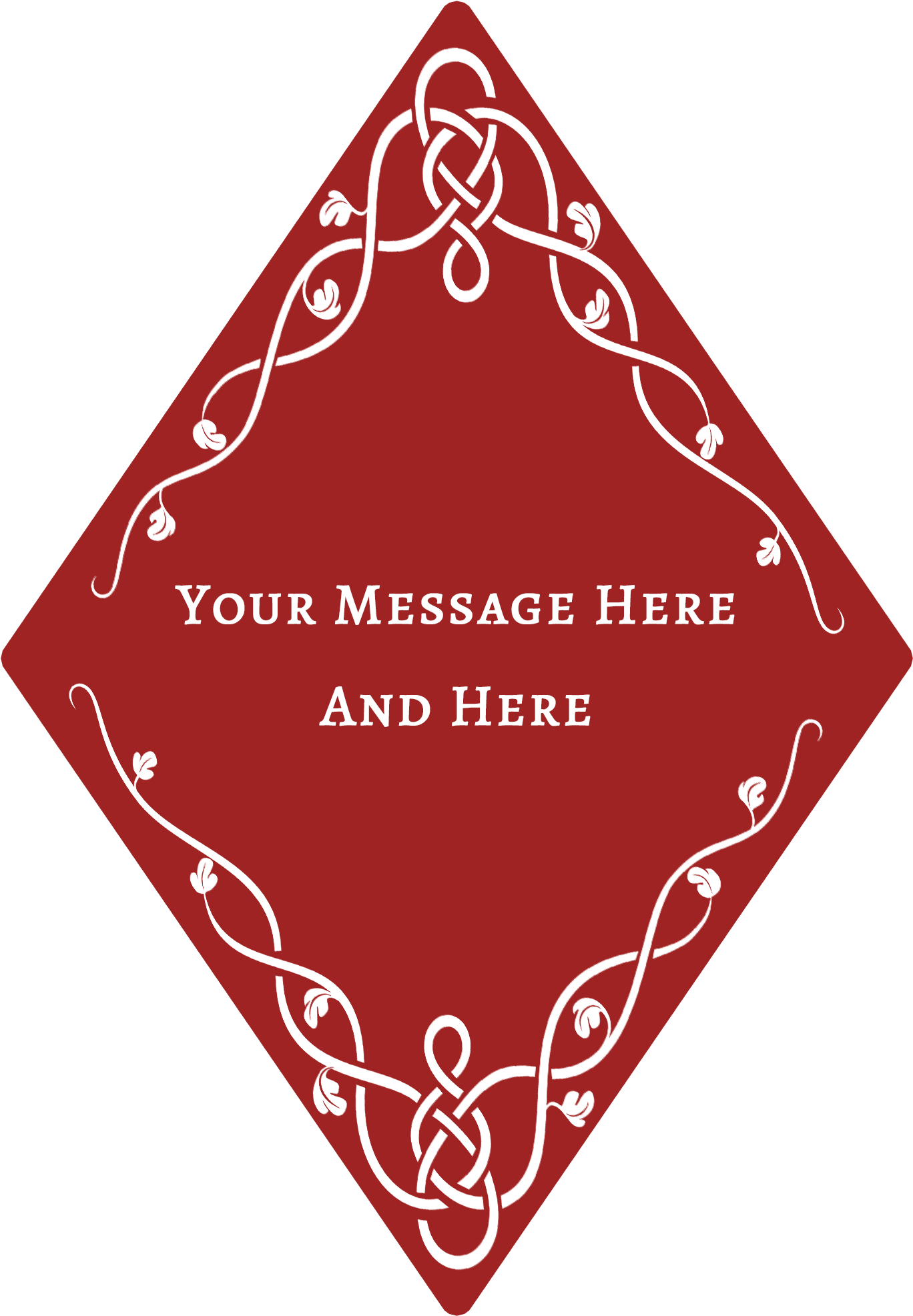 Abstract Diamond - Keltische Borten-- Weißer Und Grüner Irischer 6 Untersetzer (2000x2000), Png Download