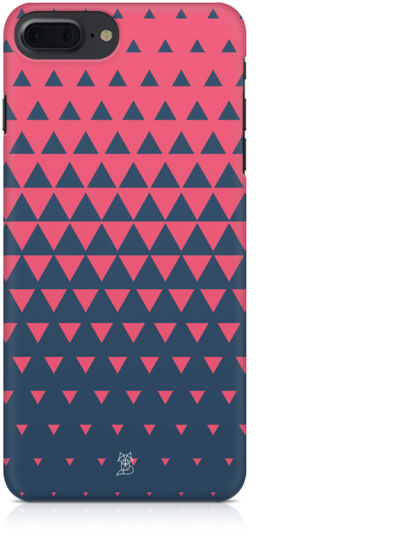 Red And Blue Abstract Triangles Pattern Phone Cases - Mobile Phone (600x600), Png Download