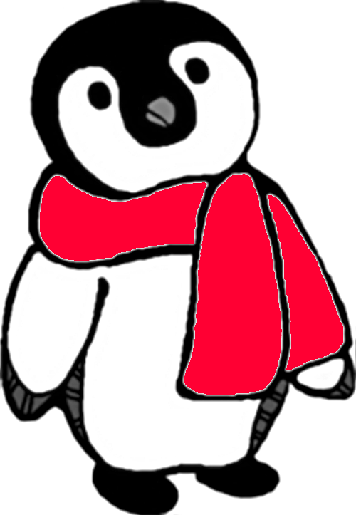 Poof Clipart - Black & White Clipart Penguin (500x723), Png Download