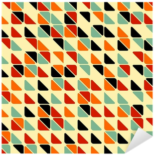 Retro Abstract Seamless Pattern With Triangles Sticker - Abstraction (400x400), Png Download