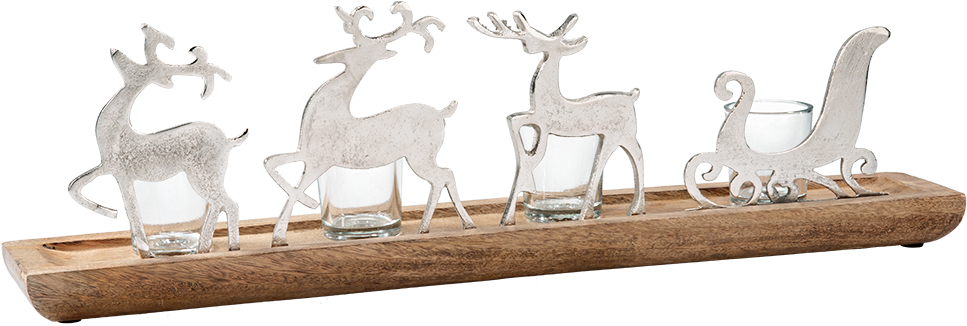 Advent Candle Holder "reindeer Sleigh" - Advent Candle (1000x1000), Png Download