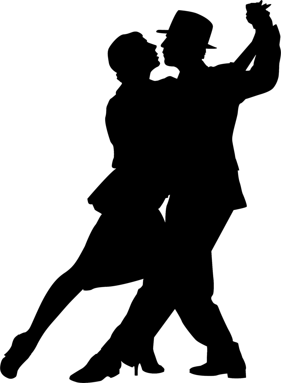 Dance Couples Silhouettes - Tango Dance Silhouette (942x1280), Png Download