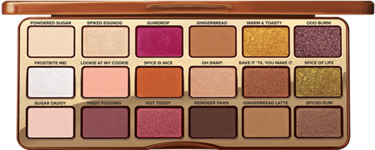 Gingerbread Spice Eye Shadow Palette - Too Faced Gingerbread Spice Eyeshadow Palette (600x217), Png Download