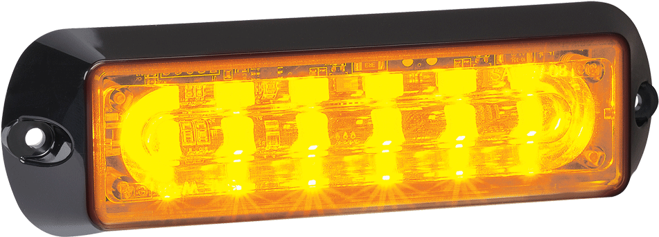 12/24v 6 Led W/light Amber - 12/24v High Powered L.e.d Warning Light (red/blue) (1000x1000), Png Download