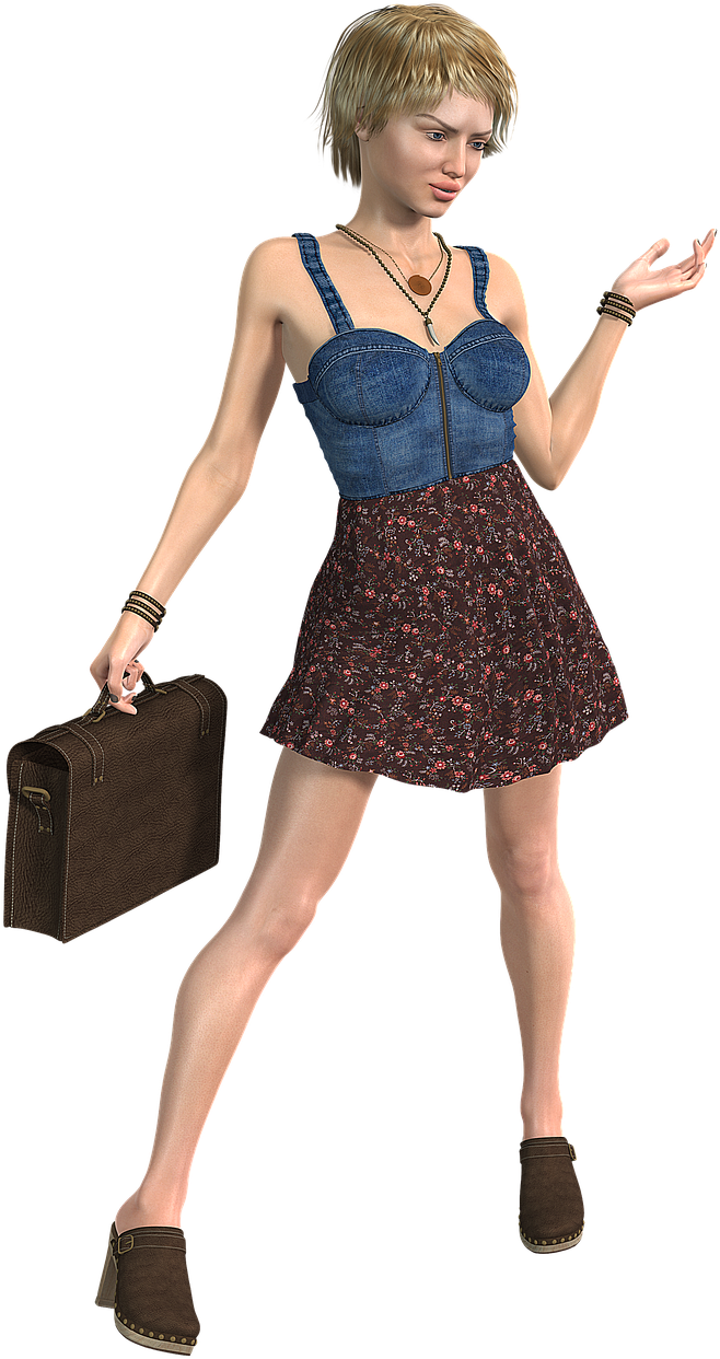 Woman Briefcase Secretary Profession Office School - Photo Shoot (732x1280), Png Download
