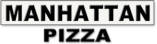 Manhattan Pizza Logo (539x248), Png Download