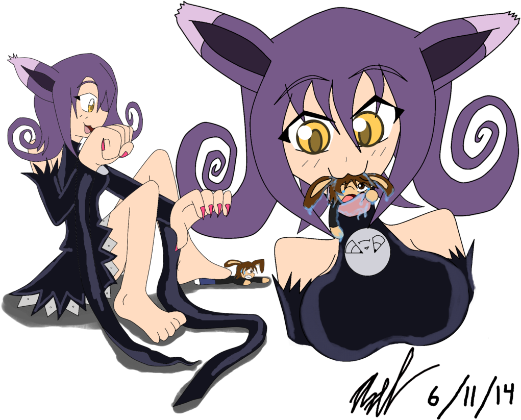 Cat Blair Noms Her Tiny Treat - Fan Art (1024x861), Png Download
