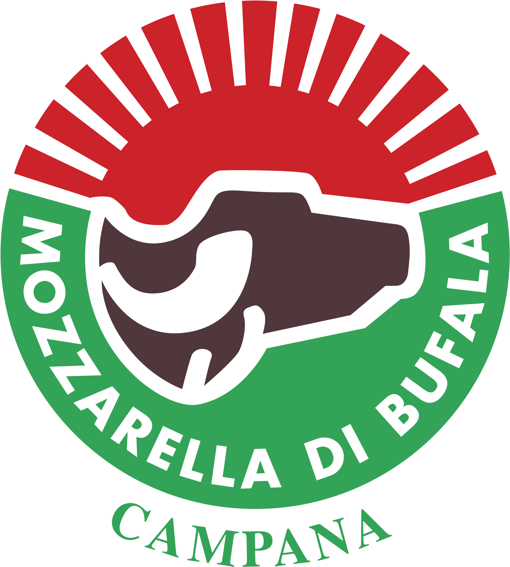 Mozzarella Bufala Campana Logo Png Transparent - Buffalo Mozzarella (2400x2400), Png Download