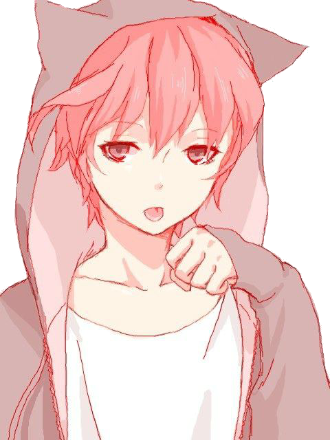 Manga Boy, Anime Boys, Hot Anime Boy, Anime Cat Boy, - Pink Anime Neko Boy (480x640), Png Download