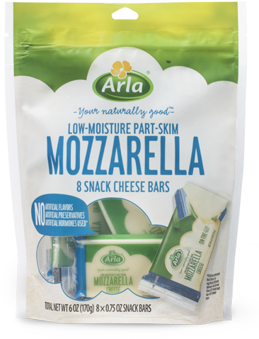 Arla Snack Cheese Mozzarella - Arla Shredded Mozzarella (372x520), Png Download