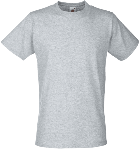 T Shirt Printing, T Shirt Printing Business, Fruit - Grey Tshirt Fruit Of The Loom (480x513), Png Download